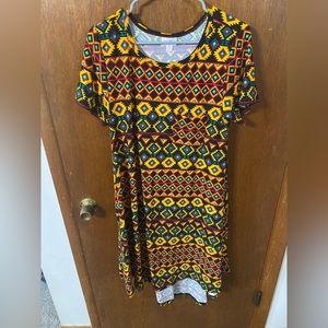 Multicolor print Carly dress
